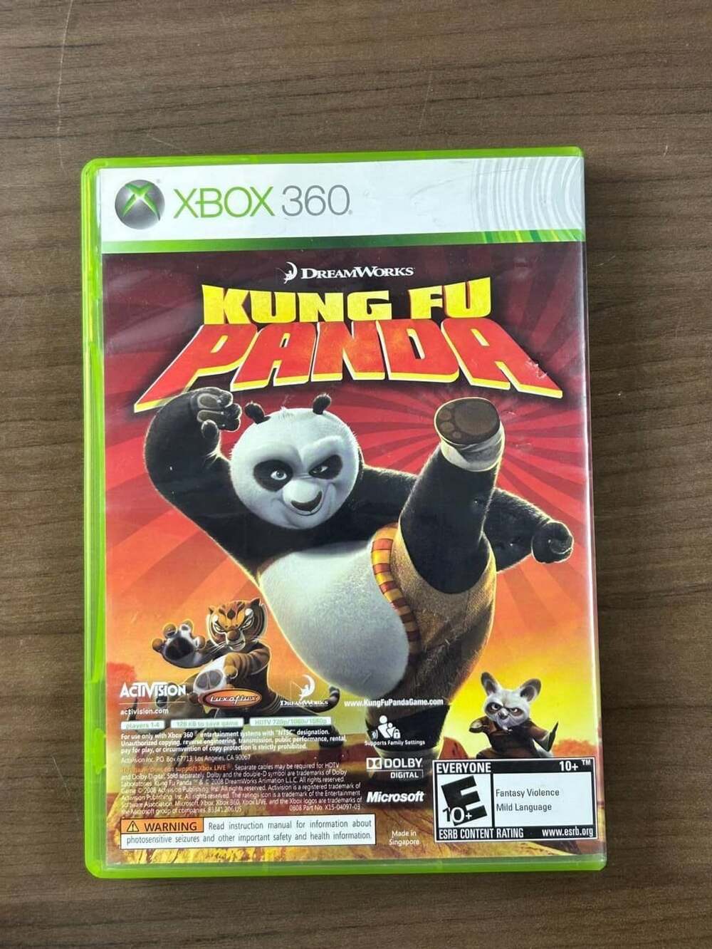 LEGO Indiana Jones & Kung Fu Panda Xbox 360 2008 Dual Pack 2 Discs with Case